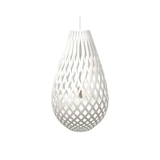 Expressversand Koura Pendelleuchte H100 Weiß 2 Seiter - David Trubridge