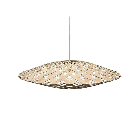 Expressversand Flax Pendelleuchte Ø110 1 Seite Weiß - David Trubridge