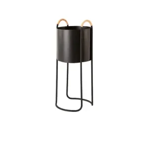 Abverkauf Maki Pflanzkübel hoch schwarz - OYOY Living Design