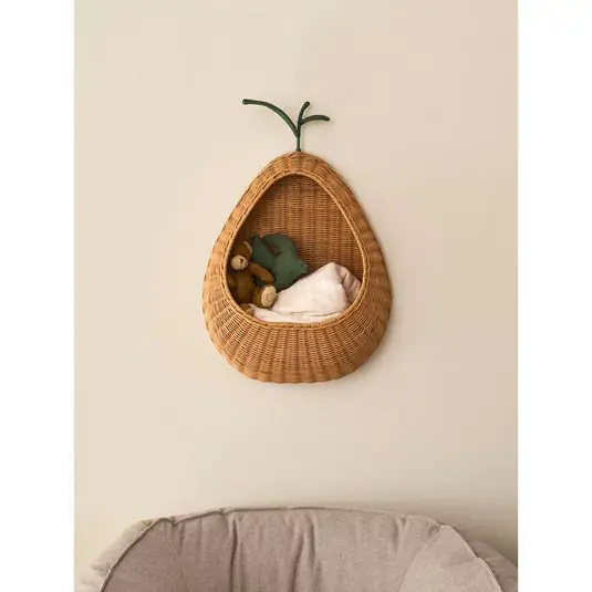 Pear Braided Wall Pocket Natural - Ferm Living Kracherpreis