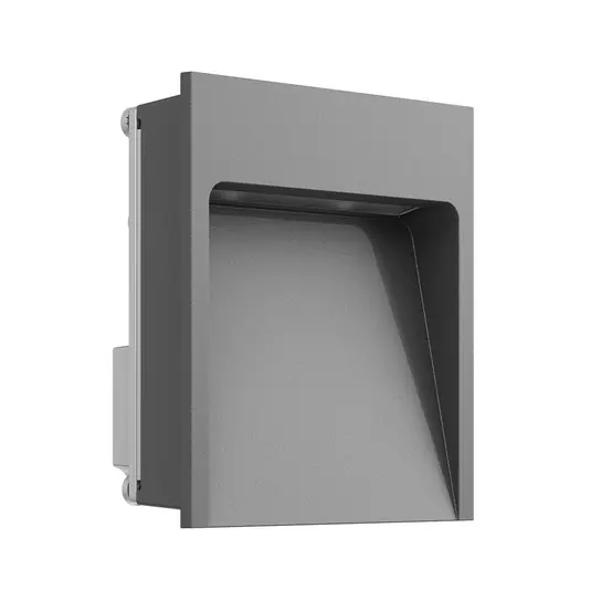 Markenware My Way Außen-Einbauwandlampe, anthrazit, 2700K, IP65 - Flos