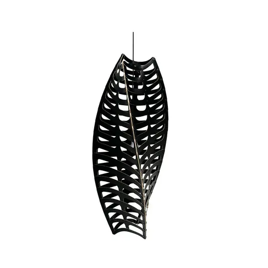 Ausverkauf Toru Pendelleuchte Small 2 Seiten Schwarz - David Trubridge