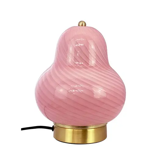 Lucy Tischleuchte, hellrosa, Glas, Höhe 22cm - Dyberg Larsen Begrenztes Angebot