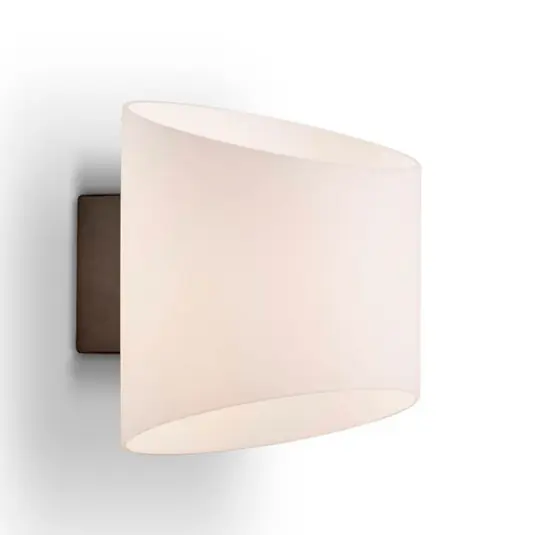 Begrenztes Angebot Evoke Wandleuchte IP44 Oval Anthracite/Opal - Herstal