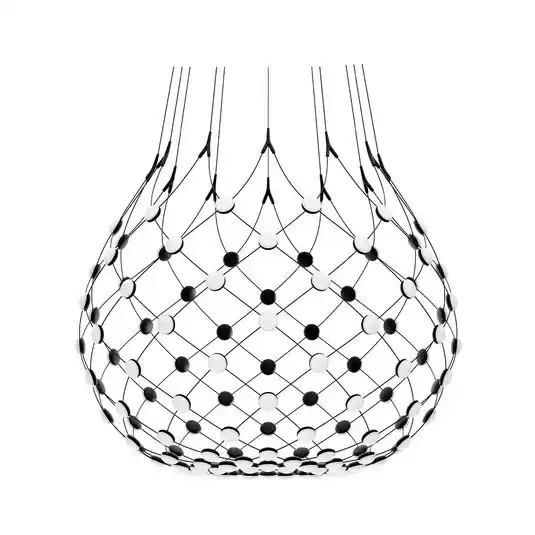 Versand Am Gleichen Tag Mesh Pendelleuchte Ø100xH90 Phase 4m Black - Luceplan