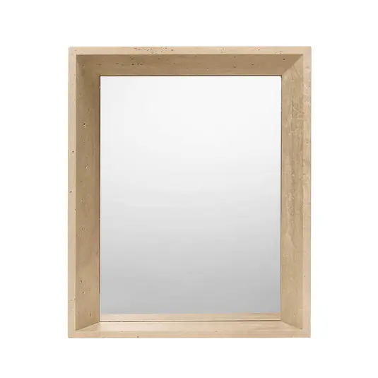 Rabatt Lancet Spiegel Travertine - Ferm Living