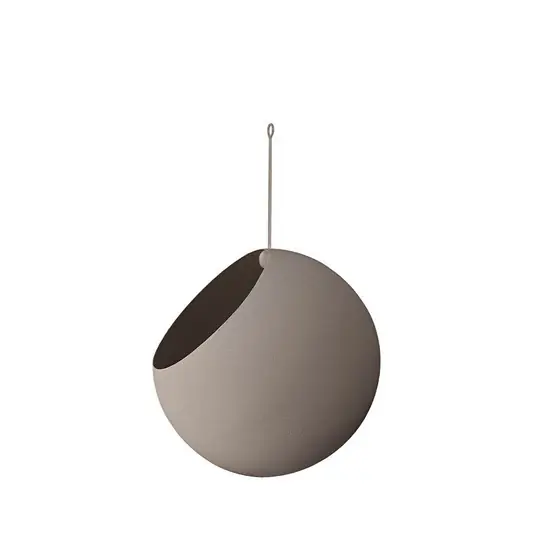 Globe Pflanzentopf Ø17xH28 Taupe - AYTM Top-Angebot