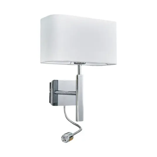 Direkt Vom Hersteller Jettka Wandleuchte White/Chrome - Lucande