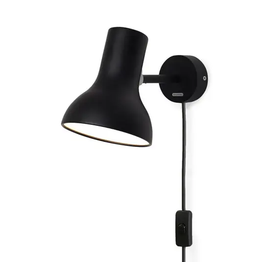 Type 75 Mini Wandleuchte w/Cable Jet Black - Anglepoise Saisonangebot