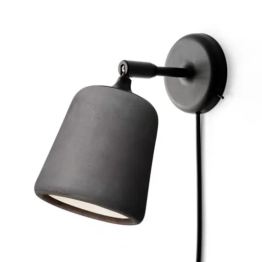 Neue Kollektion Material Wandleuchte Dark Grey Concrete - New Works