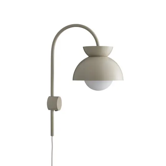Sichere Zahlung Butterfly Wandleuchte Matt Tan Grey - Frandsen