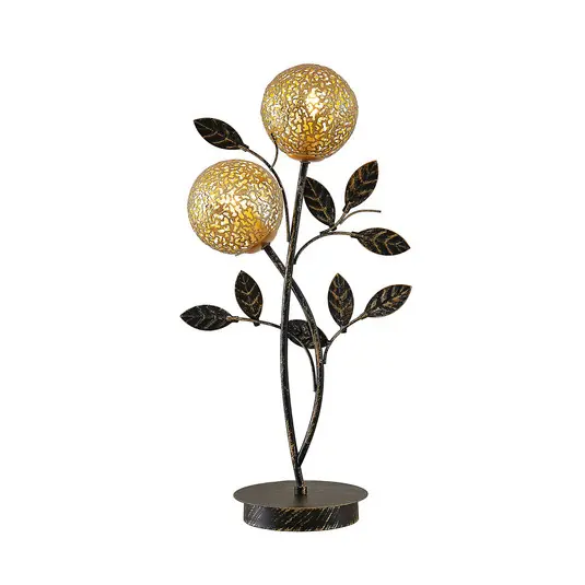 Neu Evory 2 Tischleuchte Gold - Lucande