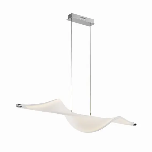 Edano Pendelleuchte White/Chrome - Lucande Beliebt