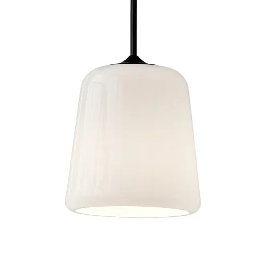 Material Pendelleuchte White Opal Glass - New Works Highlight