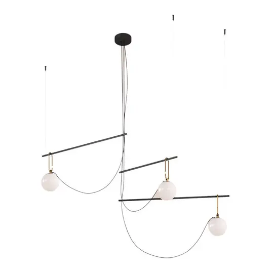 Nh S3 14 Pendelleuchte Black/Brass - Artemide - Artemide Wochenendangebot