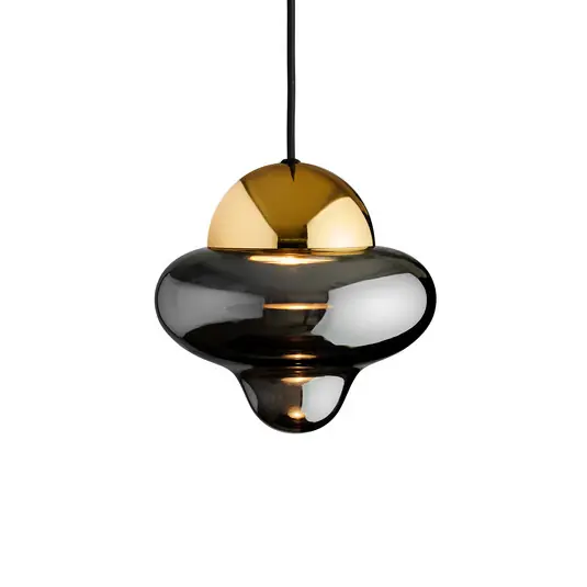 Nutty Pendelleuchte Smoke/Gold - Design By Us Ausverkauf