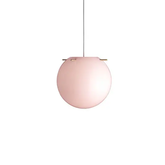 Koi Pendelleuchte Ø19 Opal Rose/Brass - Frandsen Echt
