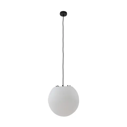 Echt Alea Außenhängeleuchte, weiß, Kunststoff, Ø 38 cm - Lindby