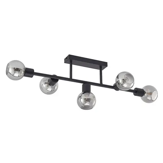 Must-Have Biscala 5 Deckenleuchte Black/Smoke - Lindby