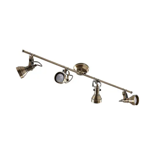 Perseas Deckenlampe, 78cm, 4-flg., altmessing, GU10 - Lindby Kracherpreis