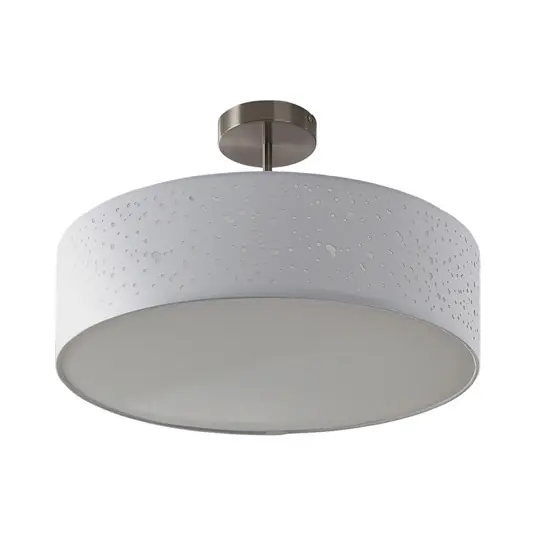 Umma Deckenleuchte H30 White/Satin Nickel - Lindby Expressversand