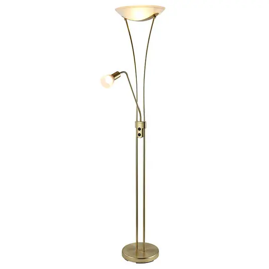 Felicia Stehleuchte Brass/White - Lindby Garantierte Lieferung