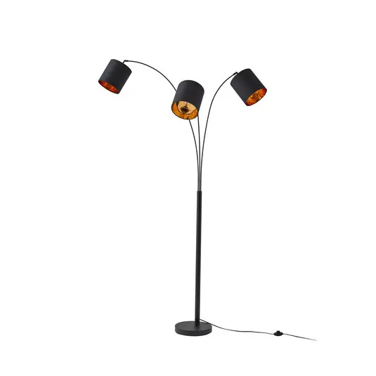 Sofort Bestellen Nanika Stehleuchte Black/Gold - Lindby