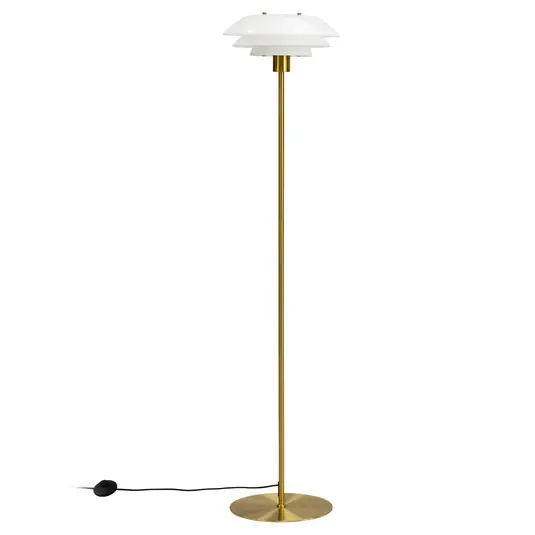 Sonderaktion DL31 Stehleuchte Opal/Brass - Dyberg Larsen