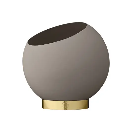 Nur Heute Blumentopf Globe Ø17 cm Taupe/Gold - AYTM