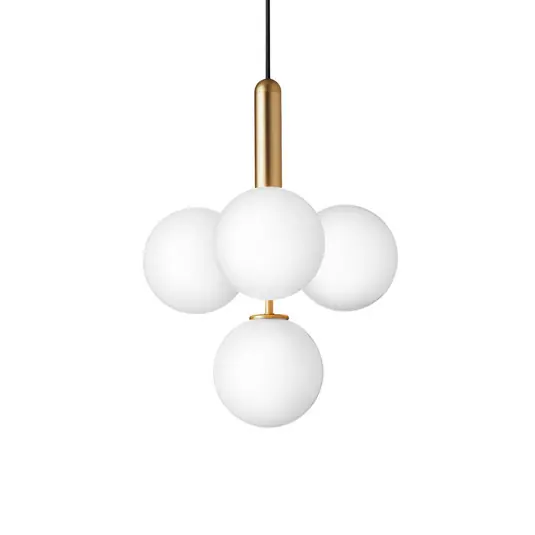 Sonderaktion Miira 4 Krohnleuchter Brass/Opal White - Nuura