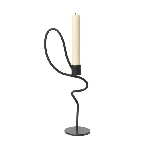 Neue Kollektion Valse Kerzenhalter High Black - Ferm Living