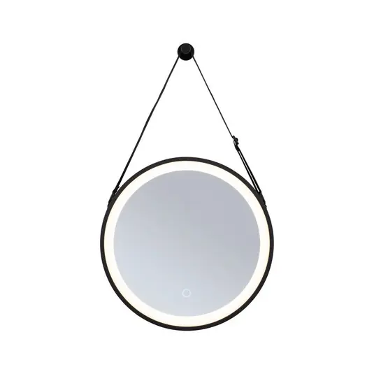 Miro LED Illuminated Spiegel TW IP44 Matt Schwarz - Paulmann Knallerangebot