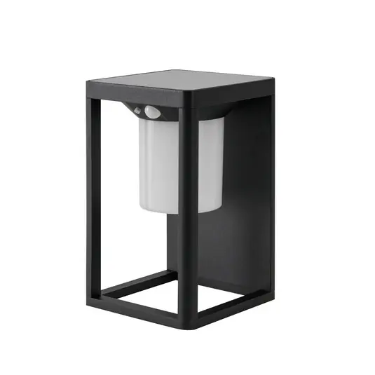 Tilena Solarzelle Wandleuchte W/Sensor Schwarz - Lucande Mega-Angebot