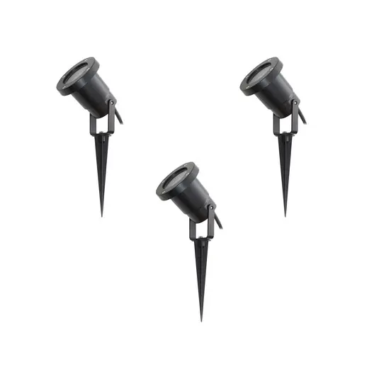 Thorgal Gartenleuchte w/Speer Ø9,8 3pcs Schwarz - Lindby Nur Heute