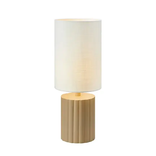 Can Tischleuchte Weiß/Beige - Markslöjd Top-Preis
