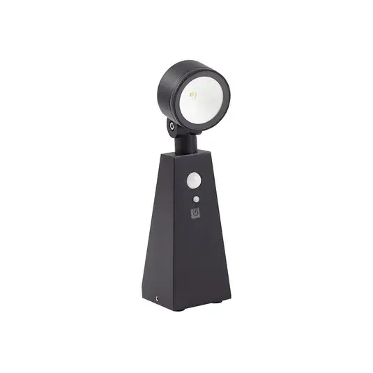 Echt Raide LED Solarzellenlampe w/Sensor Schwarz - Lindby