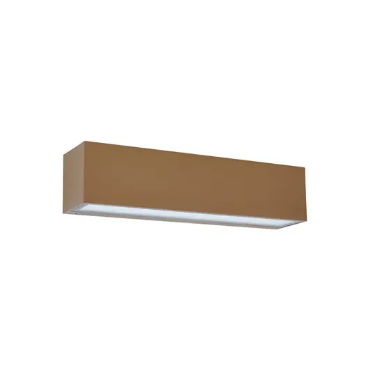 Lengo LED-Außenwandlampe, 25cm, braun, down, 3000K - Lucande Preiswert