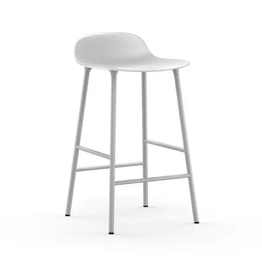 Form Barhocker H65 Steel/White - Normann Copenhagen Mega-Angebot