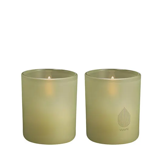 Glas Hell 2-pack 6x7 cm Light Green Leaf - Uyuni Lighting Zertifiziert