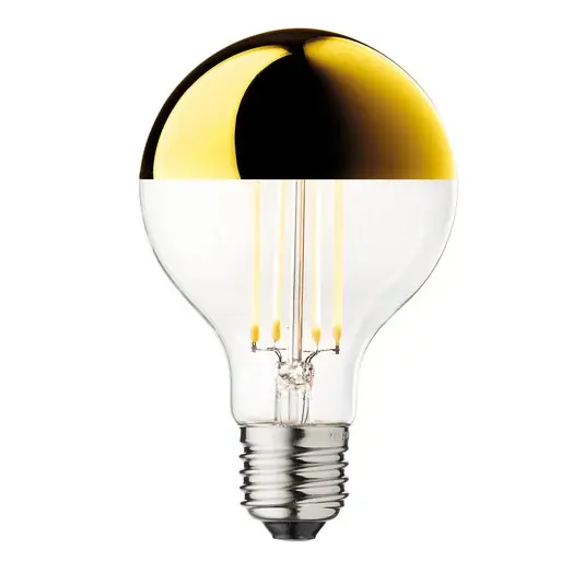 LED-Leuchtmittel G80 Kopfspiegel gold, E27, 3,6 W, 2.700 K Nur Für Kurze Zeit