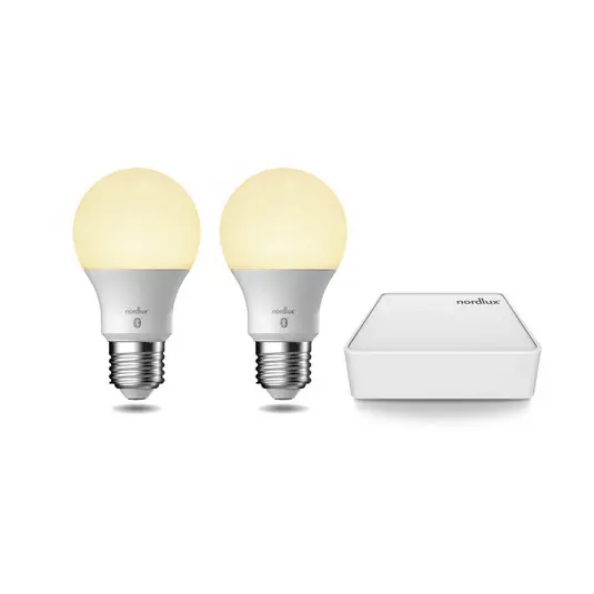 Sofort Bestellen Start Pack 2 x Leuchtmittel Smart E27 + Bridge - Nordlux