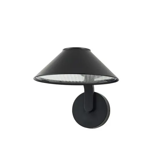 Aktuell Capelo LED-Außenwandleuchte Ø 20 cm schwarz Metall - Lindby