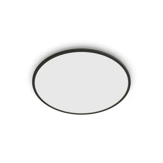 SuperSlim Deckenlampe schwarz Ø 25 cm 2.700 K IP54 - Philips Wochenendangebot