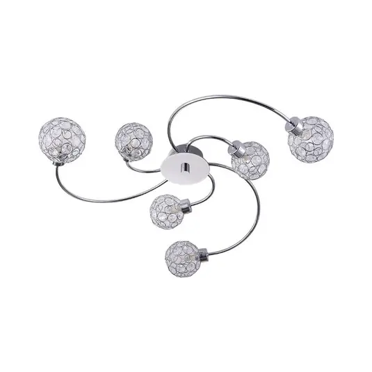 Ausverkauf Tyron Deckenleuchte Chrome/Clear - Lindby