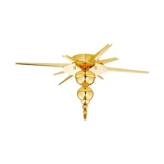 Echt Flash Your Lamps Deluxe Baldachin, gold, 8-armig, anpassbar