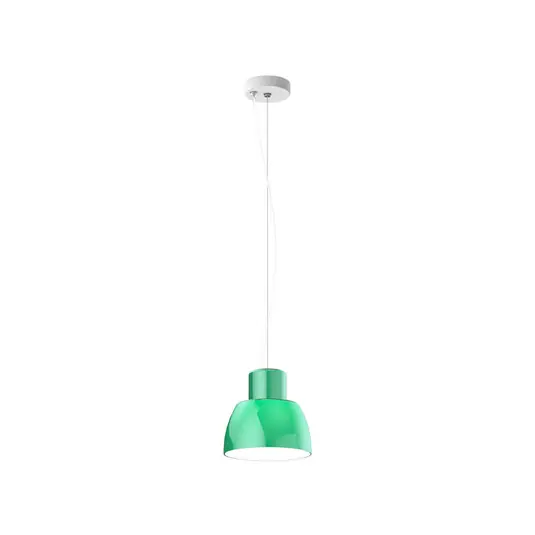 Top-Angebot Lorosae Hängeleuchte, grün, Ø 20 cm, Glas, E27 - Nemo