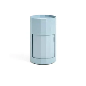 Heißes Angebot Facet Beistelltisch, blau, 66 cm, Füße und Rollen - HAY