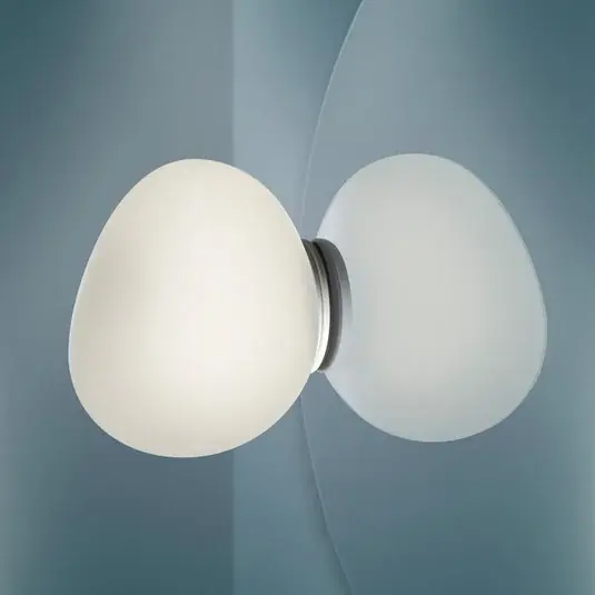 Markenware Gregg Piccola Wandleuchte IP44 Mirror Weiß - Foscarini