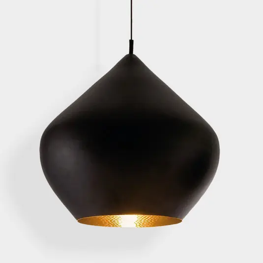 Beat Stout LED Pendelleuchte Matt Black/Brass - Tom Dixon Echt