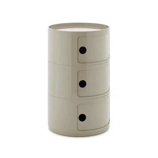Componibili Big Container, grau, 3 Elemente, Höhe 69,5 cm - Kartell Nur Heute